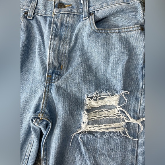 George jeans light blue very distressed denim jeans size 30x 30 - Picture 6 of 14